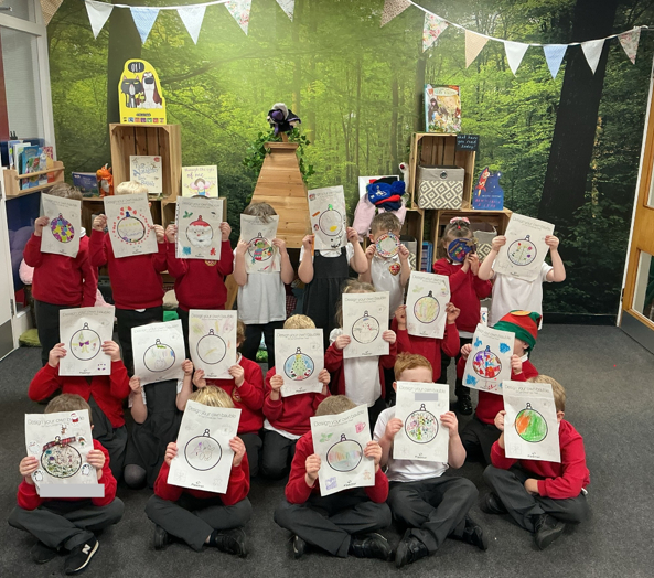 North Featherstone Primary School Bauble Competition Nov 2025